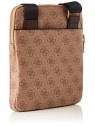 Guess Vezzola Borsa Tracolla in Pelle Sintetica Marrone uomo