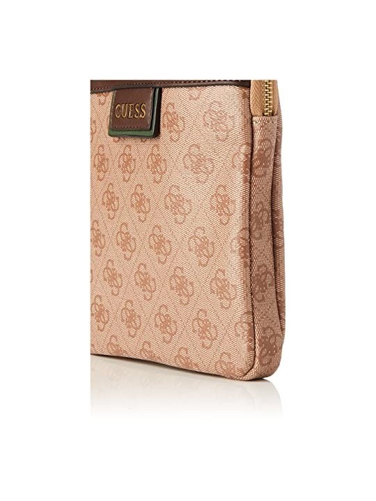 Guess Vezzola Borsa Tracolla in Pelle Sintetica Marrone uomo