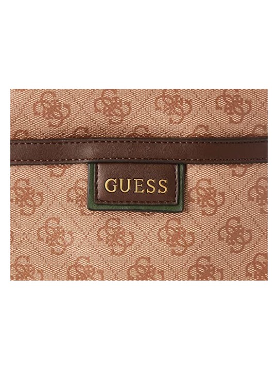 Guess Vezzola Borsa Tracolla in Pelle Sintetica Marrone uomo