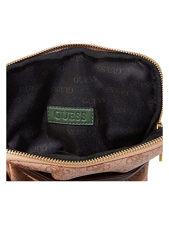 Guess Vezzola Borsa Tracolla in Pelle Sintetica Marrone uomo