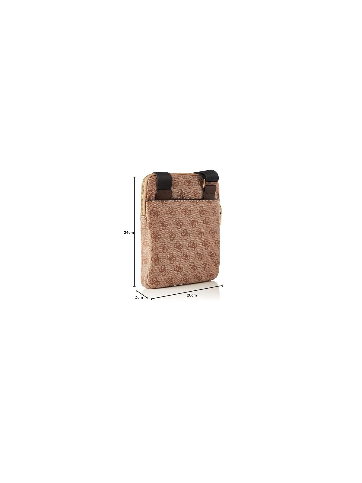 Guess Vezzola Borsa Tracolla in Pelle Sintetica Marrone uomo