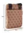 Guess Vezzola Borsa Tracolla in Pelle Sintetica Marrone uomo