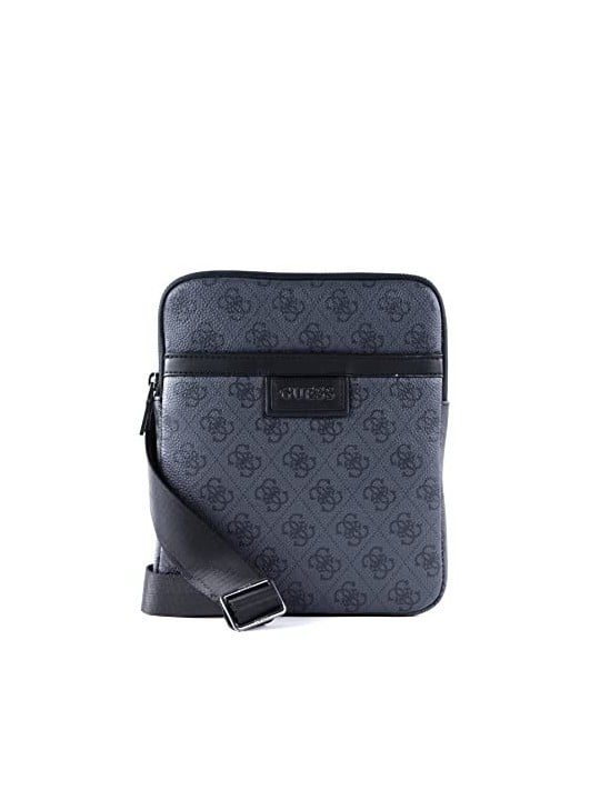 Guess Vezzola Borsa Tracolla in Pelle Sintetica Nera uomo