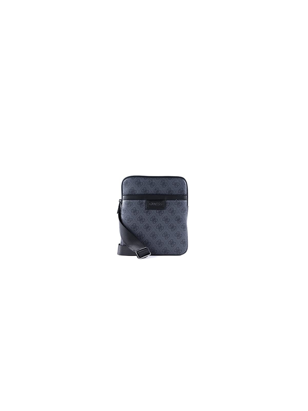 Guess Vezzola Borsa Tracolla in Pelle Sintetica Nera uomo