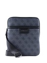Guess Vezzola Borsa Tracolla in Pelle Sintetica Nera uomo