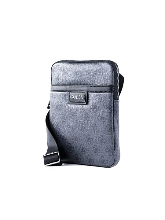 Guess Vezzola Borsa Tracolla in Pelle Sintetica Nera uomo