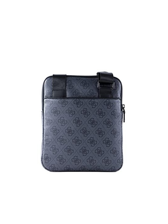 Guess Vezzola Borsa Tracolla in Pelle Sintetica Nera uomo