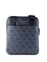 Guess Vezzola Borsa Tracolla in Pelle Sintetica Nera uomo