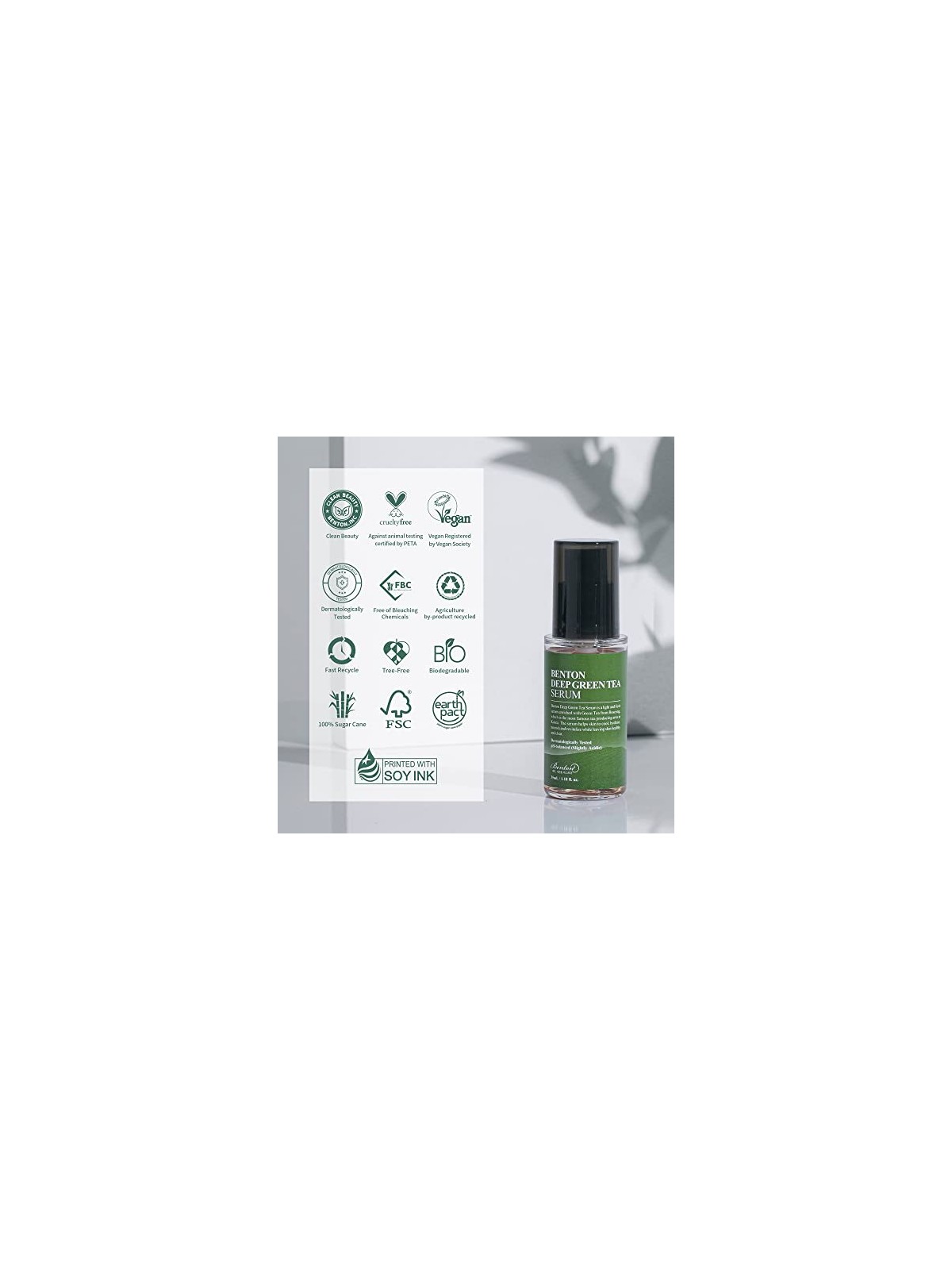 Siero Benton Deep Green Tea 30ml per donna