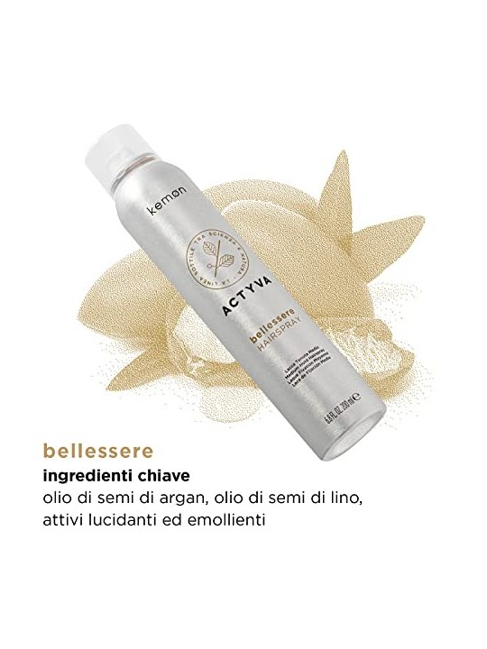 Kemon Actyva Bellessere Hairspray lacca per capelli per una fissazione media 200ml donna Kemon www.essenzetotalstyle.com 
