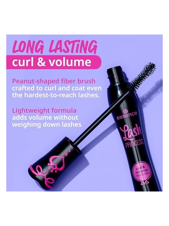 Essence Mascara Lash Princess Curl  Volume 12 ml donna  Black
