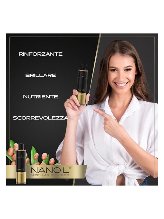 Shampoo micellare all'argan 300ml donna