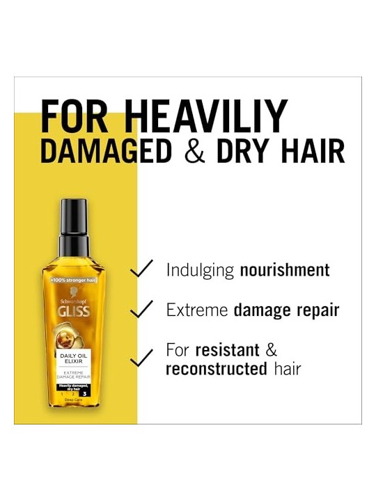 GLISS Daily OilElixir elisir nutriente per capelli danneggiati e secchi
