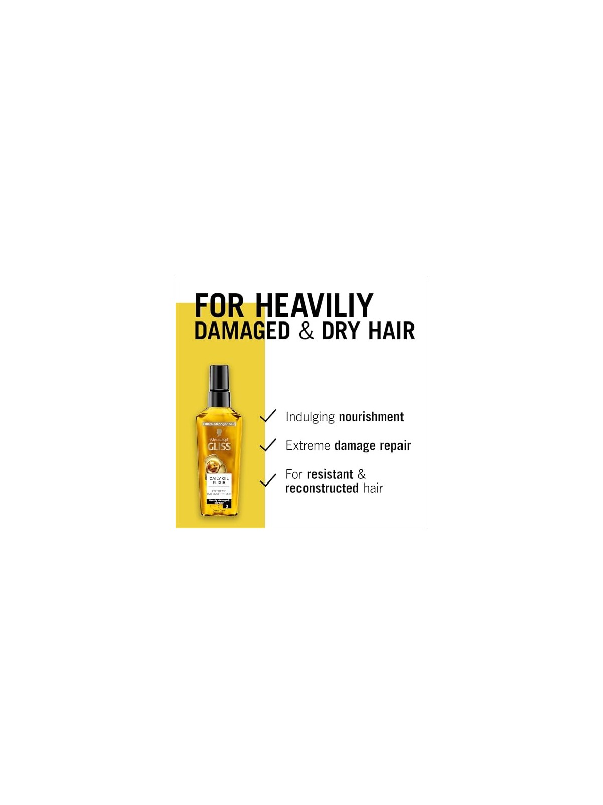 GLISS Daily OilElixir elisir nutriente per capelli danneggiati e secchi