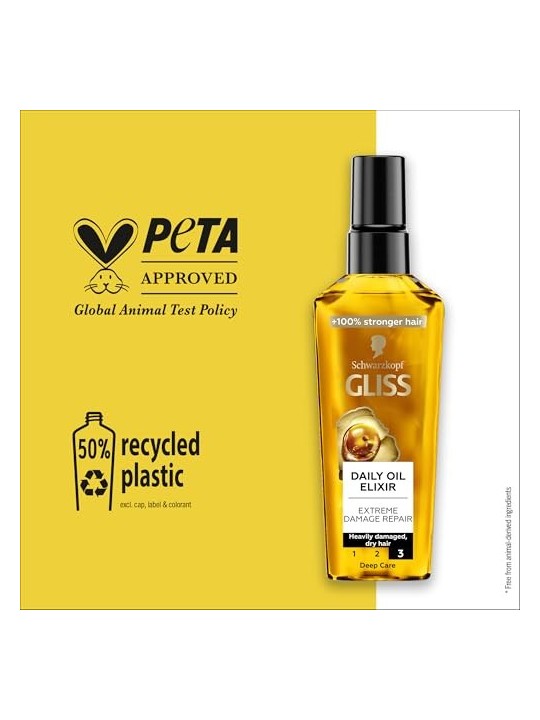 GLISS Daily OilElixir elisir nutriente per capelli danneggiati e secchi