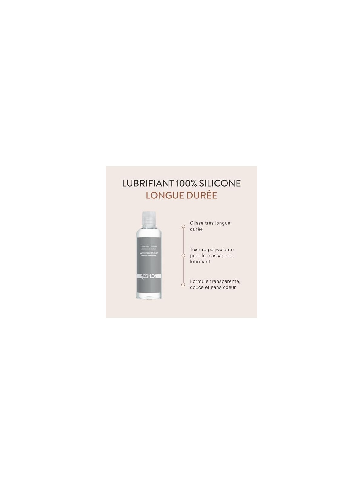 YES FOR LOV Ultimate Gel siliconico lubrificante Consistenza Media 150ml
