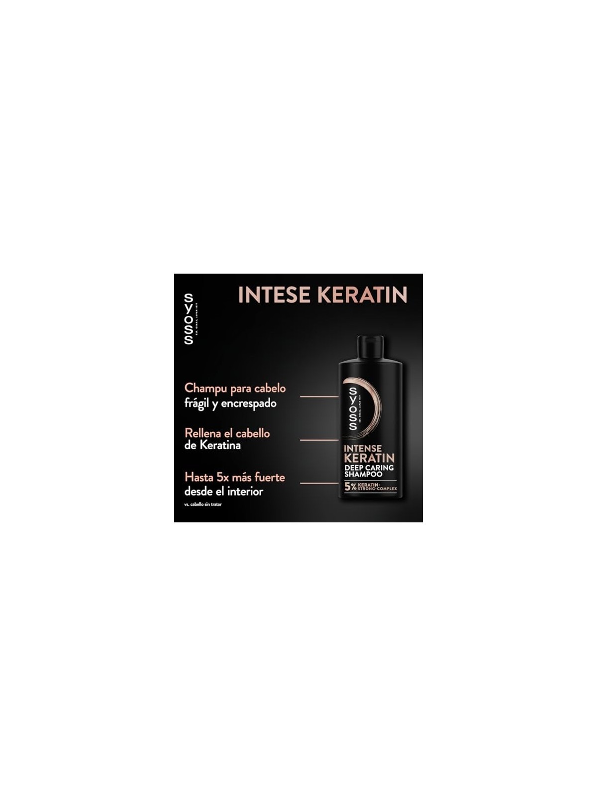 Syoss KERATIN shampoo per capelli crespi e secchi 440ml unisex