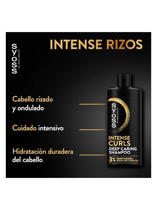 Shampoo per capelli ondulati o ricci Syoss RIZOS PRO 440ml