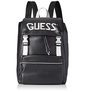 Guess Salameda Black Laptop Compartment Unisex Backpack