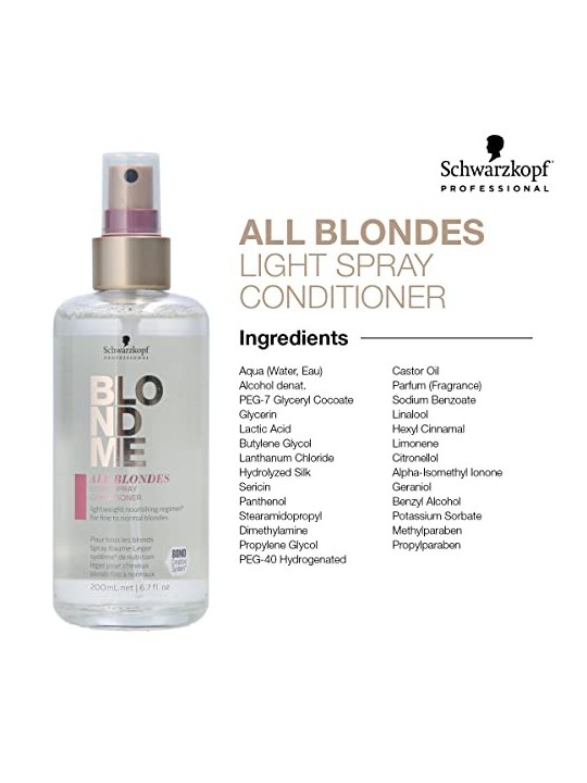 Schwarzkopf Blond Me All Blondes Light Spray Conditioner 200ml