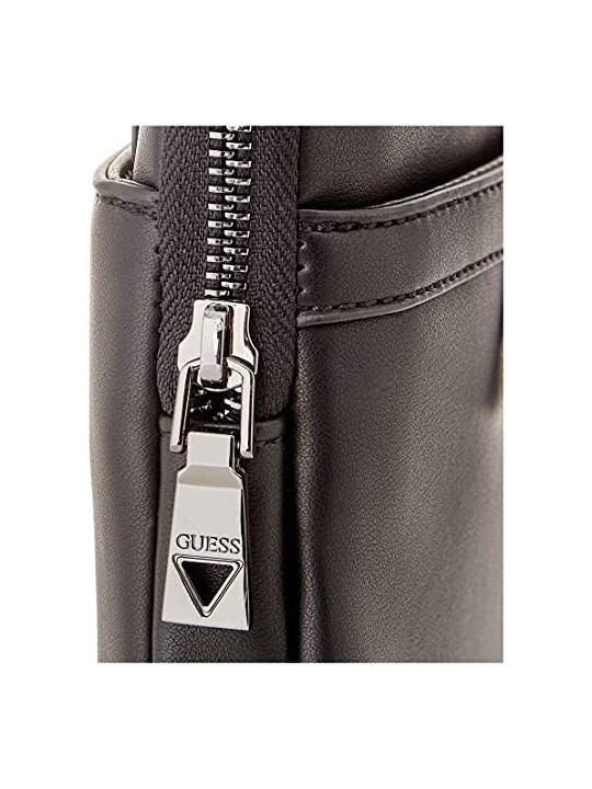 Guess Torba Borsa Tracolla in Poliuretano Nera 19 x 23 x 2 cm uomo