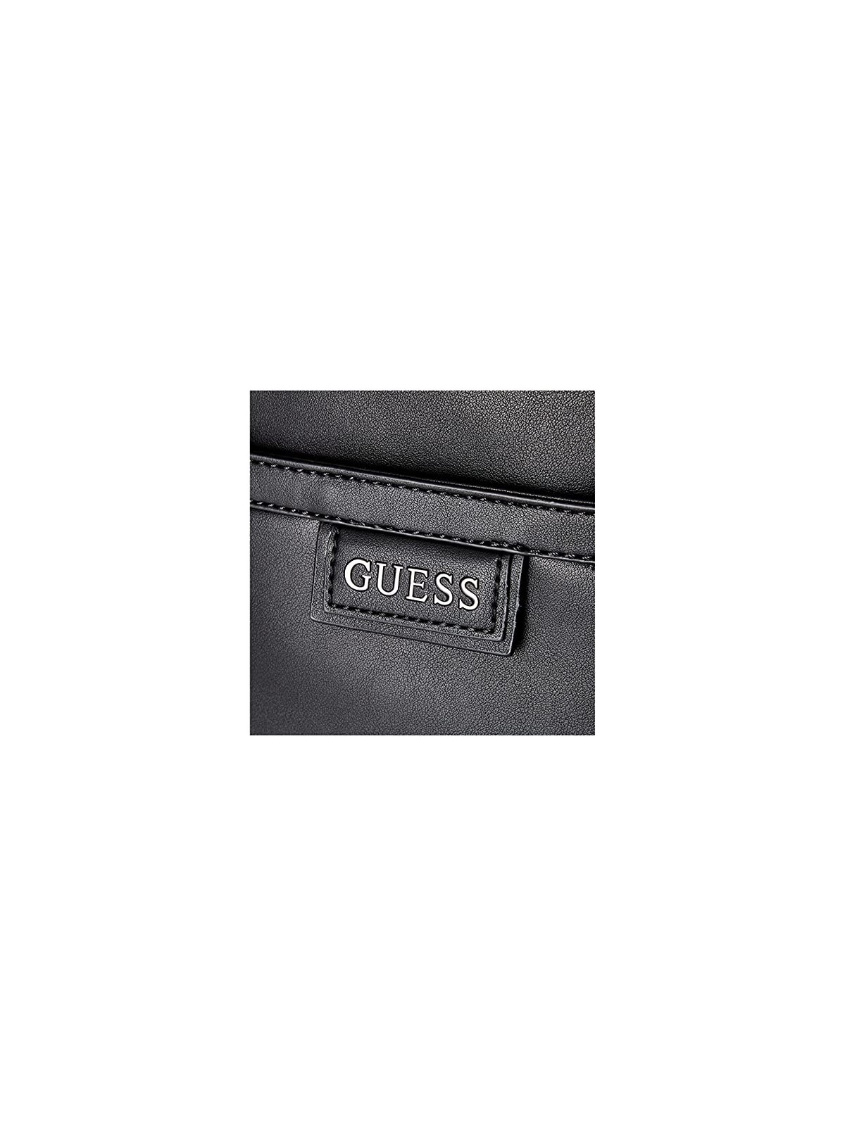 Guess Torba Borsa Tracolla in Poliuretano Nera 19 x 23 x 2 cm uomo