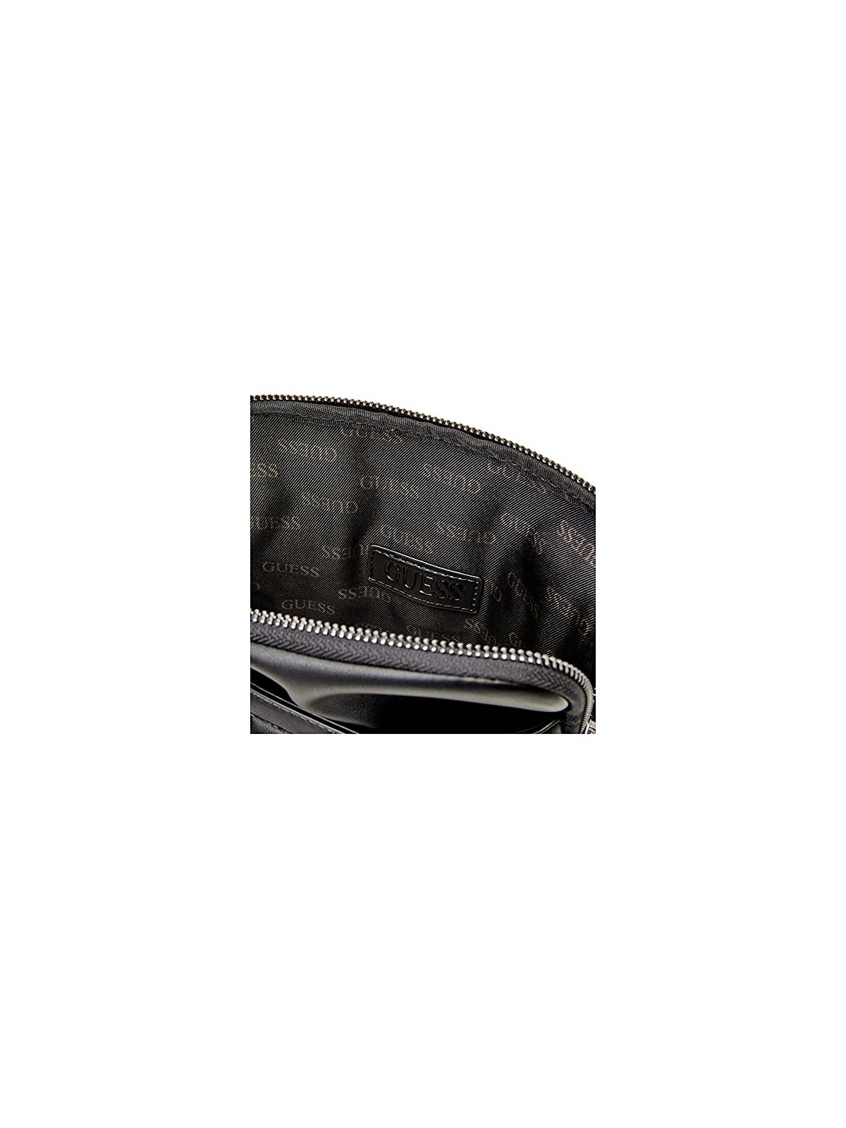 Guess Torba Borsa Tracolla in Poliuretano Nera 19 x 23 x 2 cm uomo