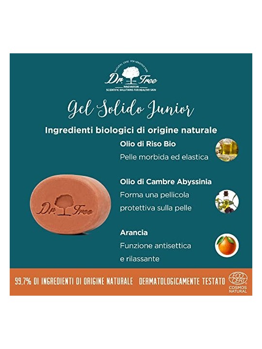 DR TREE SOLID SHOWER GEL Junior 75g Unisex