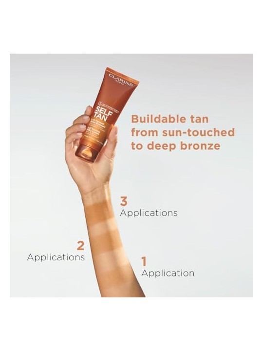 Clarins Self Tan Self Tanning Milky Lotion donna 125ml Face & Body, 24-hour Hydration Clarins www.essenzetotalstyle.com 