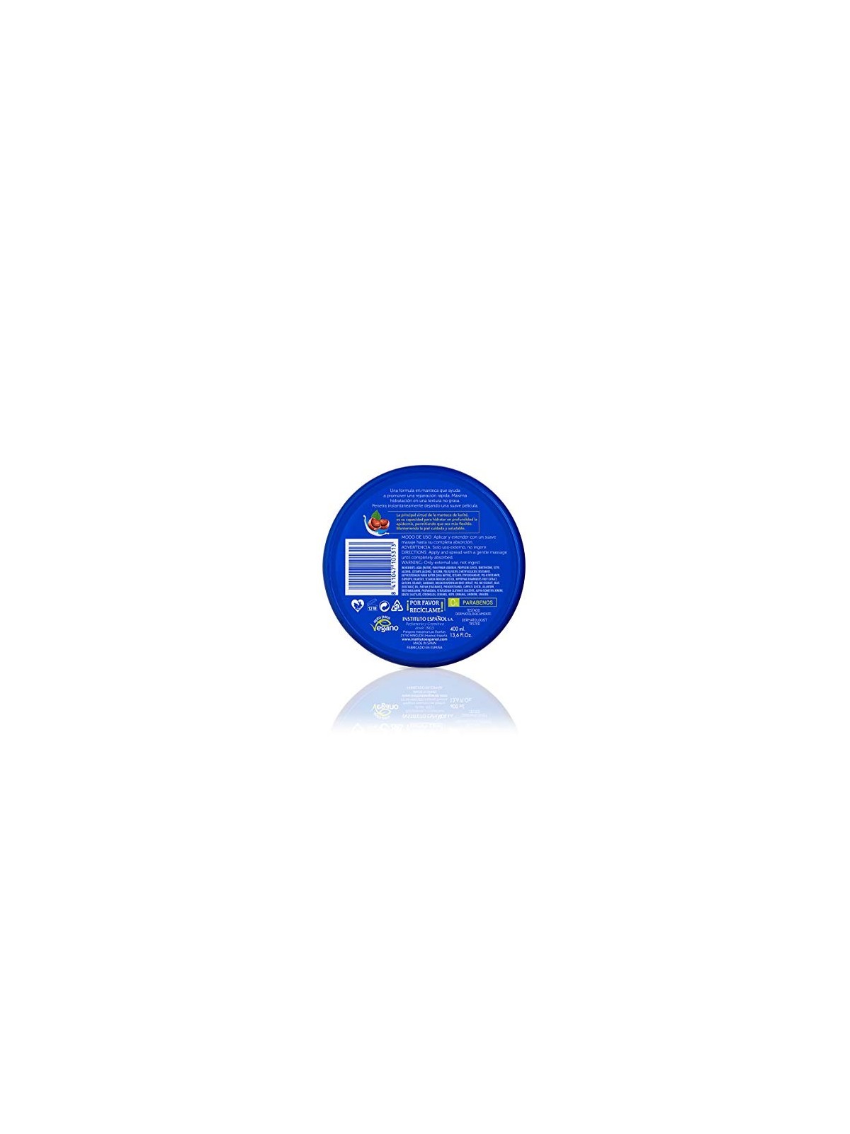 Manteca di Karitï¿½ï¿½ cremosa per il corpo 400ml unisex - Istituto Espanol