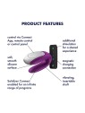 Satisfyer Double Fun Vibratore per coppie viola Bluetooth