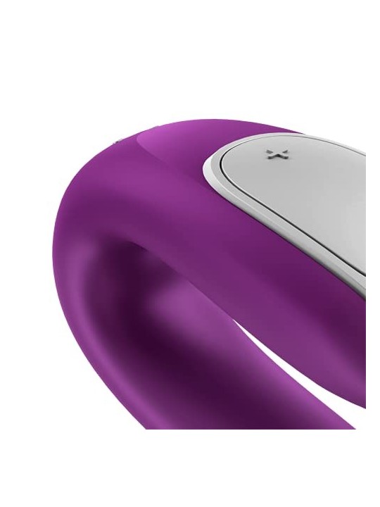 Satisfyer Double Fun Vibratore per coppie viola Bluetooth