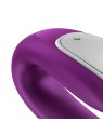 Satisfyer Double Fun Vibratore per coppie viola Bluetooth