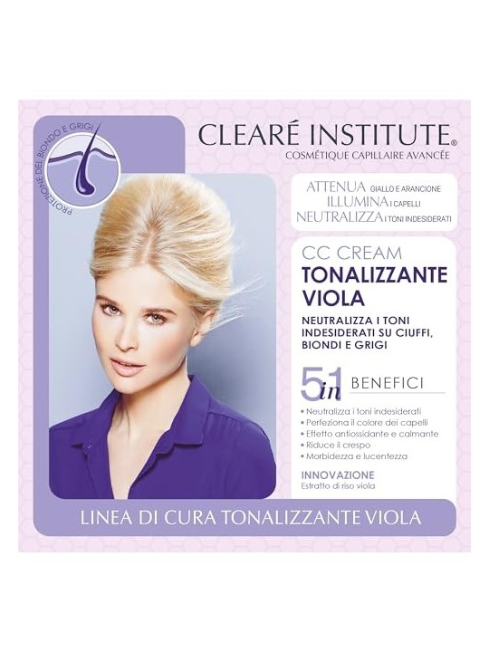 Maschera Clear Institute MATIZADOR viola 200ml donna