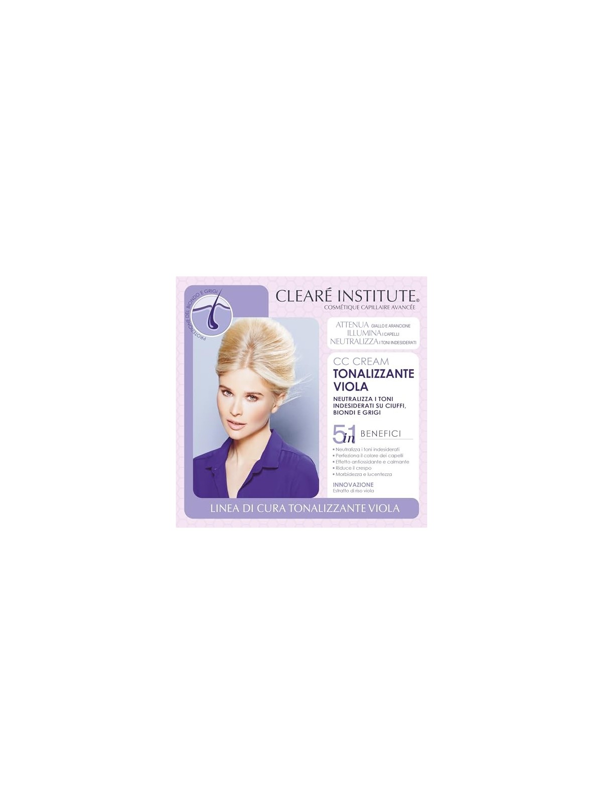 Maschera Clear Institute MATIZADOR viola 200ml donna
