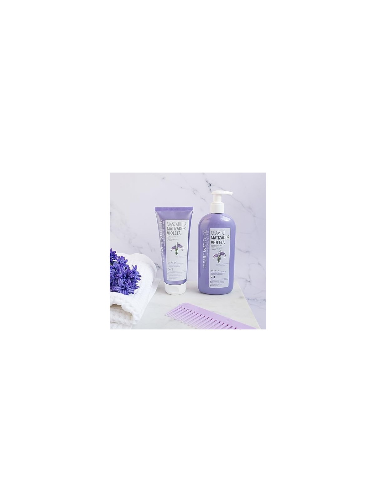Maschera Clear Institute MATIZADOR viola 200ml donna