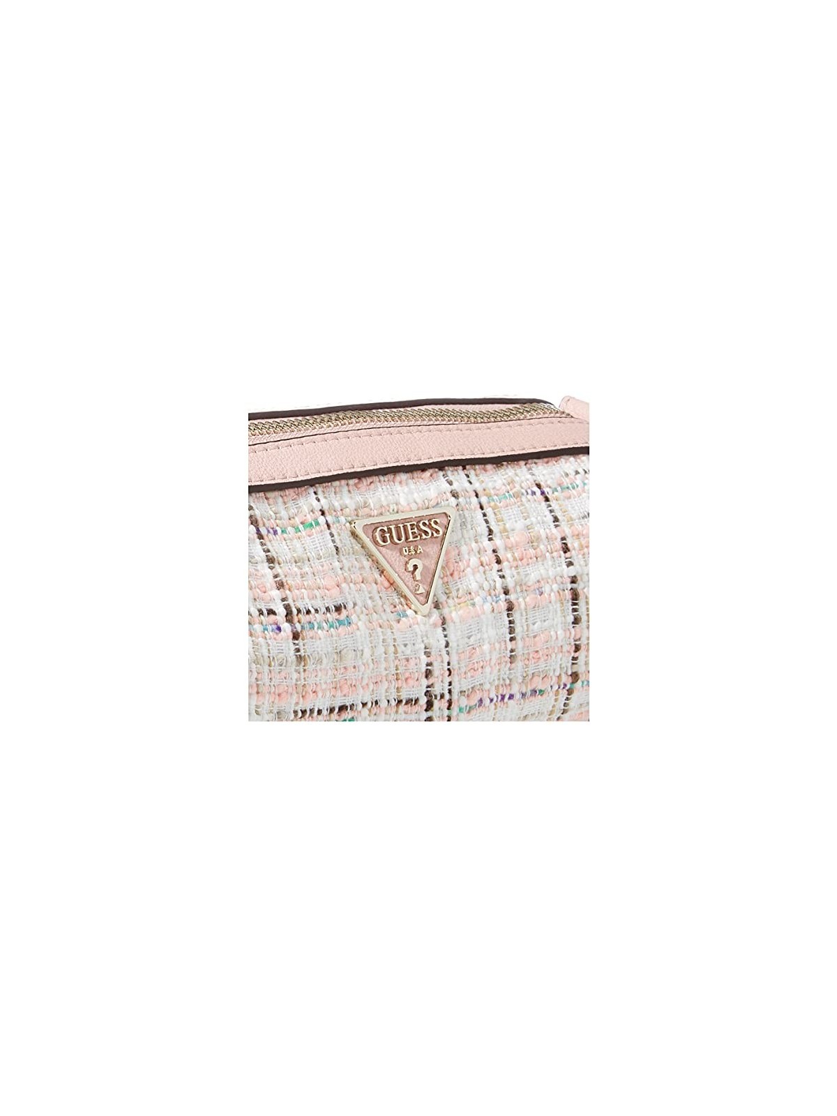 Guess Manhattan Pink Tweed Shoulder Bag