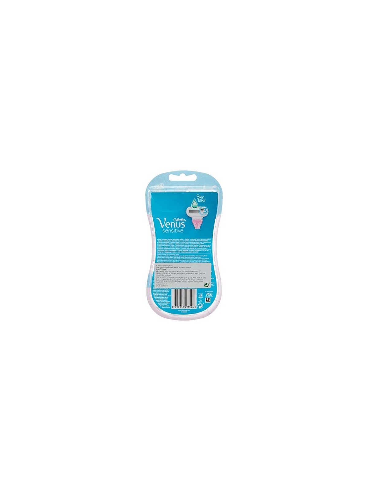 Gillette Venus Sensitive 3 pcs Disposable Razors