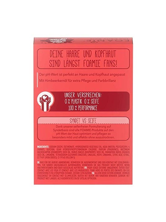 Foamie The Berry Best Barra Shampoo per Protezione del Colore 80g unisex