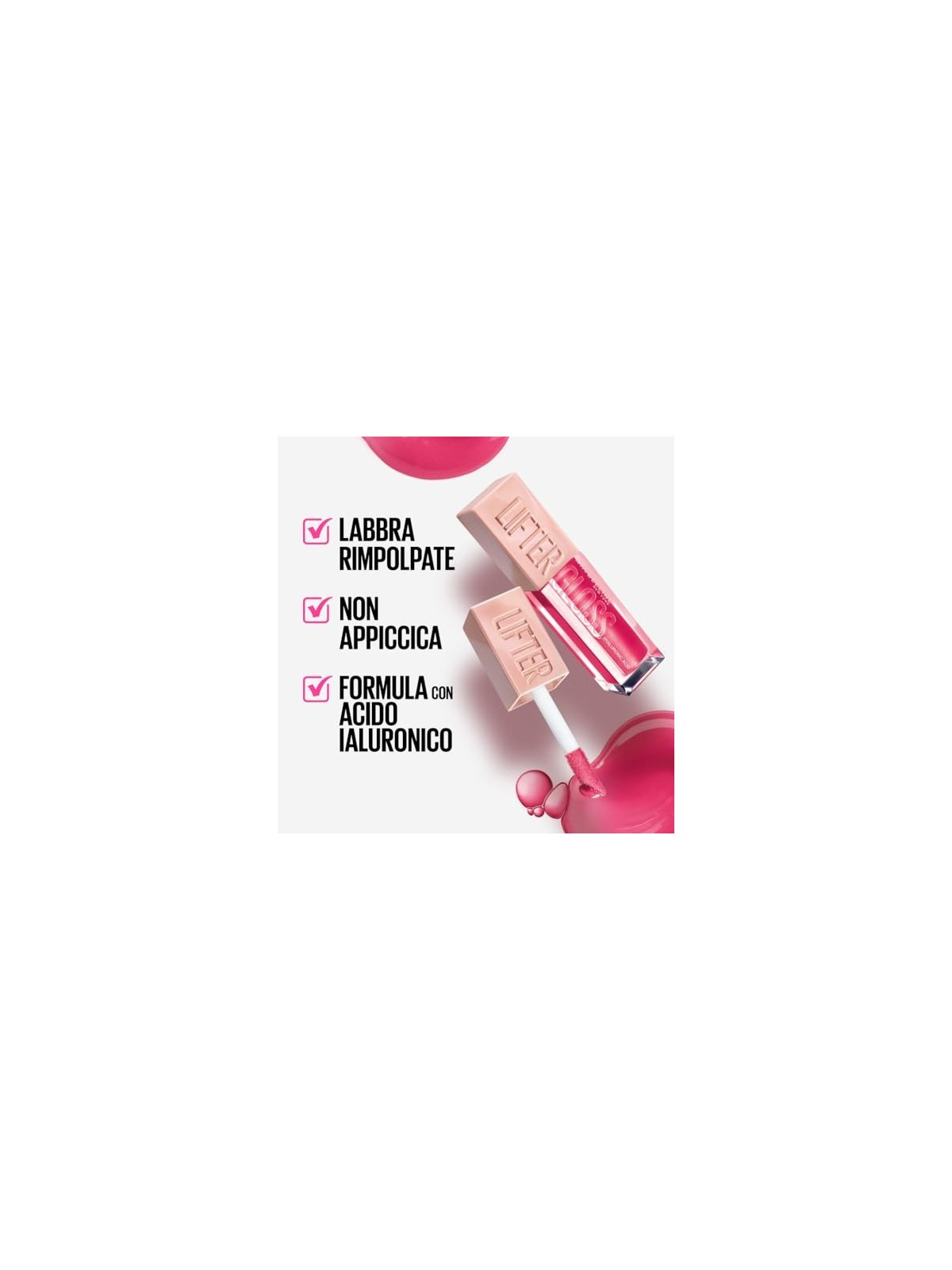 Maybelline Lifter Gloss Lucidalabbra idratante 54 ml donna 05 Petal