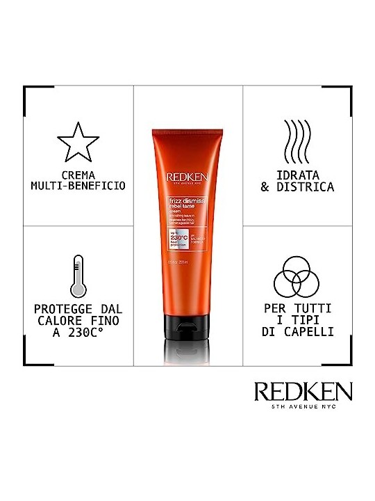 Redken Frizz Dismiss Rebel Tame Cream donna 250ml Redken www.essenzetotalstyle.com 