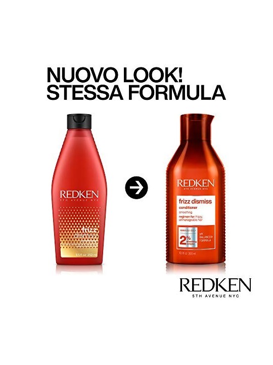 Redken Frizz Dismiss Conditioner 300ml Smooths Frizzy Hair