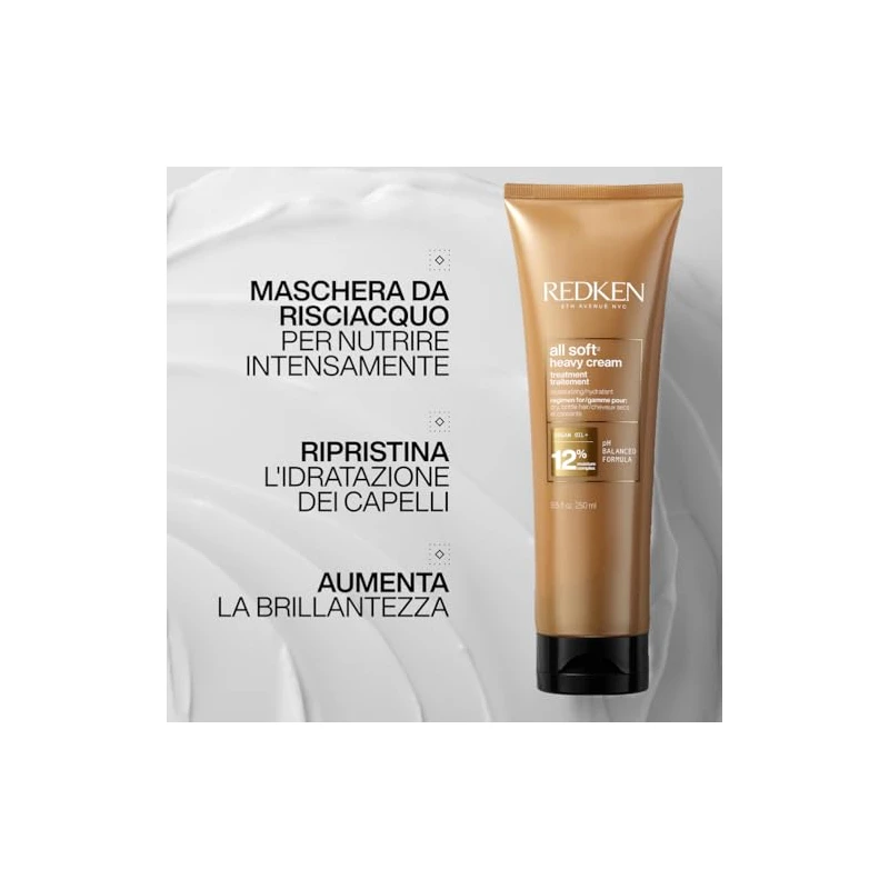 Redken All Soft Heavy Cream 250ml for Dry, Brittle Hair