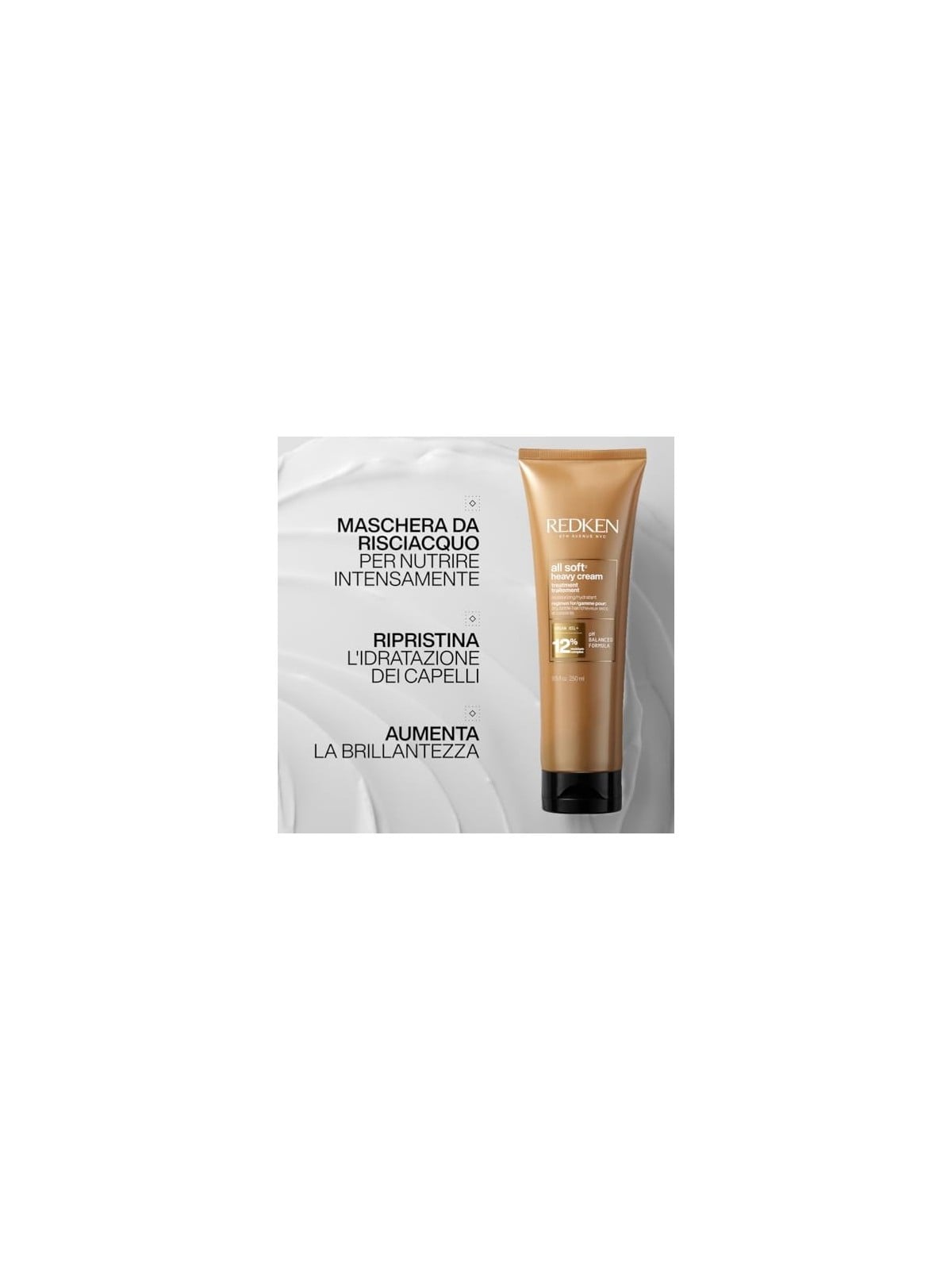 Redken All Soft Heavy Cream 250ml for Dry, Brittle Hair