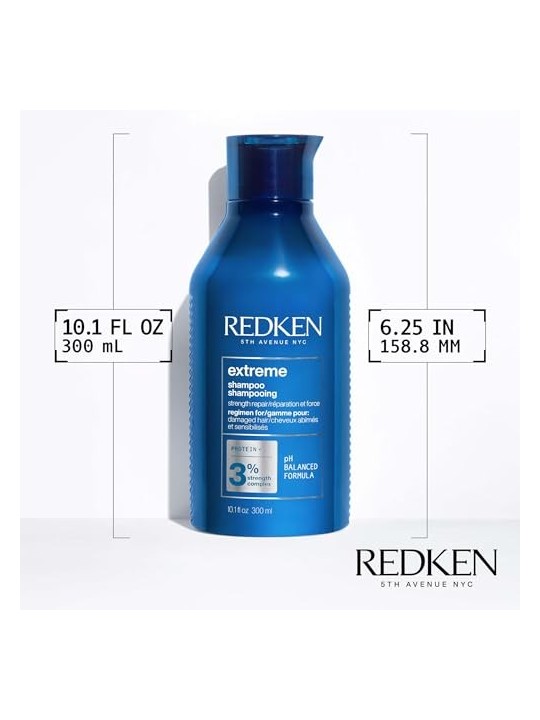 Redken Extreme Shampoo 300ml Rinforza e Ripara Capelli Danneggiati