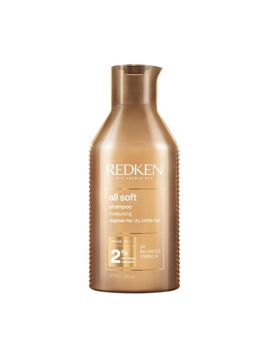 Redken All Soft Shampoo unisex 300ml For Dry, Brittle Hair