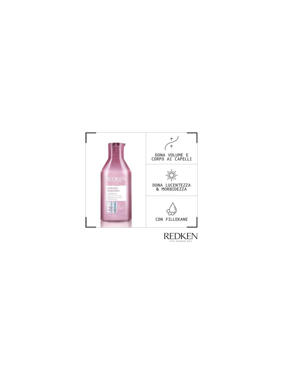 Redken Volume Injection Conditioner 300ml Volumizing For Fine Hair