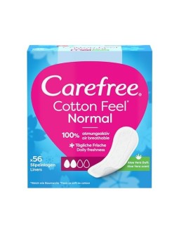 Carefree Cotton Feel Normal Aloe Vera Intimizza con lodore dellaloe vera donna 56 unit