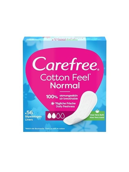 Carefree Cotton Feel Normal Aloe Vera Intimizza con lodore dellaloe vera donna 56 unit