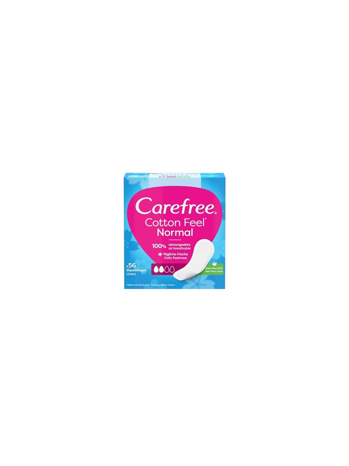 Carefree Cotton Feel Normal Aloe Vera Intimizza con lodore dellaloe vera donna 56 unit